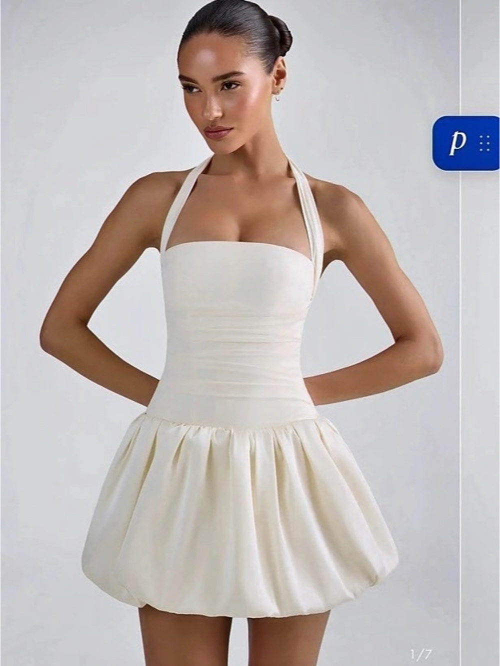 Oh Polly Ludmila Mini Dress Ivory Sz UK 6/US 2 NWT